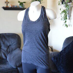 Athleta Leopard Mesh Racerback Athletic Tank Top